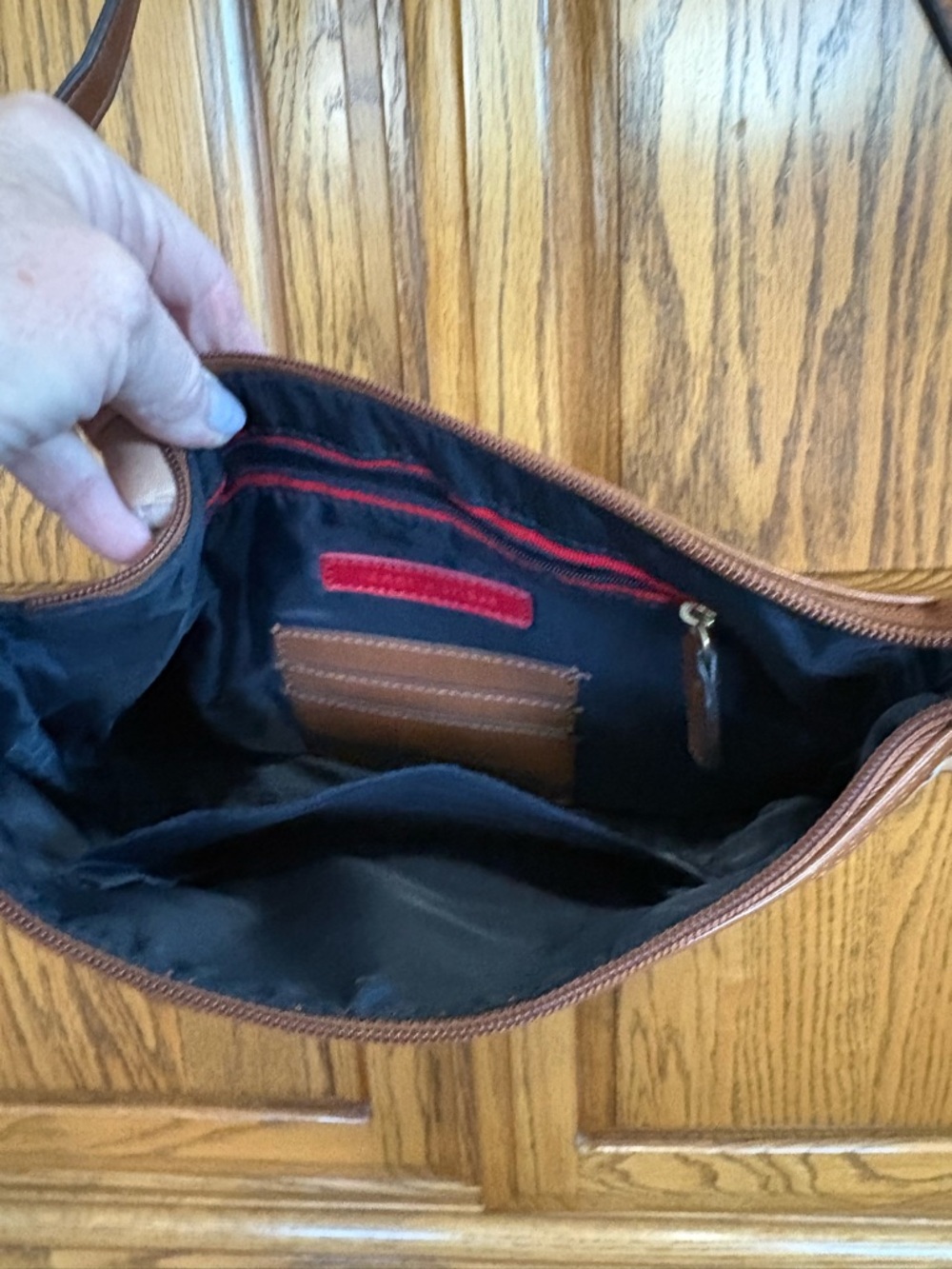 Tommy Hilfiger Brown and Black Patterned Crossbody - Picture 3 of 6